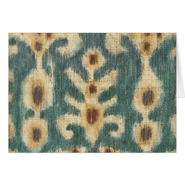 Dekorative Ikat Fabric Design von Chariklia Zarria (Vorderseite (Horizontal))