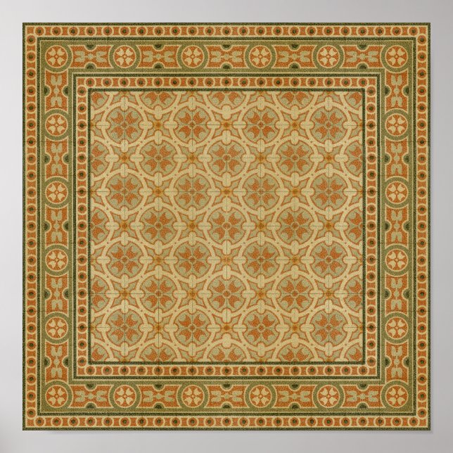 Dekorative italienische Mosaikfliesen von Vision S Poster (Vorne)