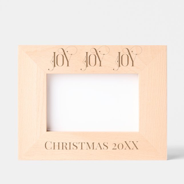 DEKORATIVE JOY, DATED CHRISTMAS FOTO GEÄTZTE RAHMEN (Vorderseite)