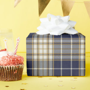 Dekorative Karo-Faux-Stoff-Verpackungspapierrolle Geschenkpapier