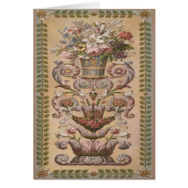 Dekorative Karte des 19. Jahrhunderts (Vorne)