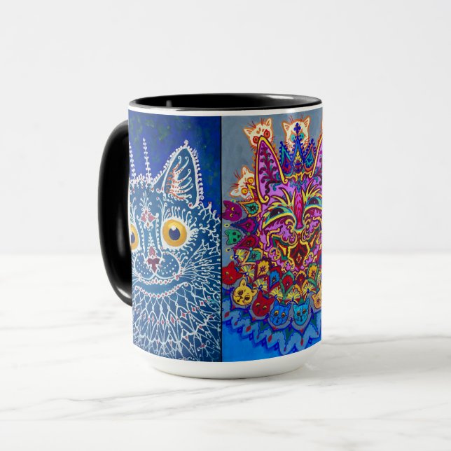 Dekorative Katzen von Louis Wain Tasse (Vorderseite Links)