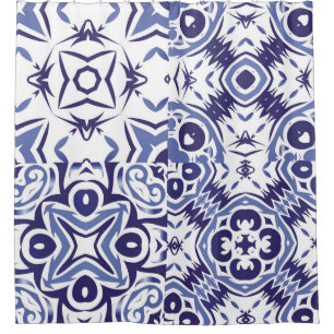 Dekorative Keramik Azulejo Fliesen. Fashionabl Duschvorhang