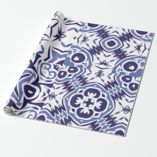 Dekorative Keramik Azulejo Fliesen. Fashionabl Geschenkpapier