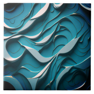 Dekorative Keramik Tile " Türkische Waves VII" Fliese