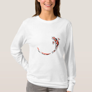 Dekorative Koi Fisch-schwimmende Orange und T-Shirt