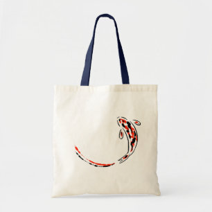 Dekorative Koi Fisch-schwimmende Orange und Tragetasche