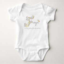 Dekorative kundenspezifische Bedeutung des Freya Baby Strampler
