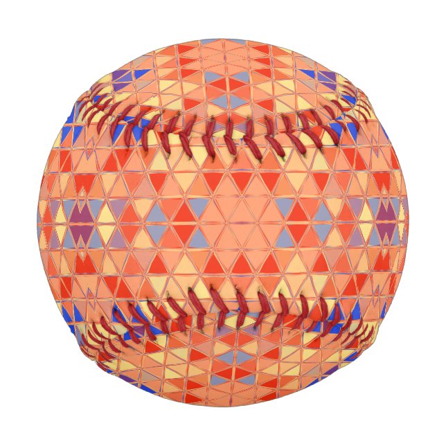 Dekorative Kunst - Mosaik - Arlequin - Farben Baseball (Vorderseite)