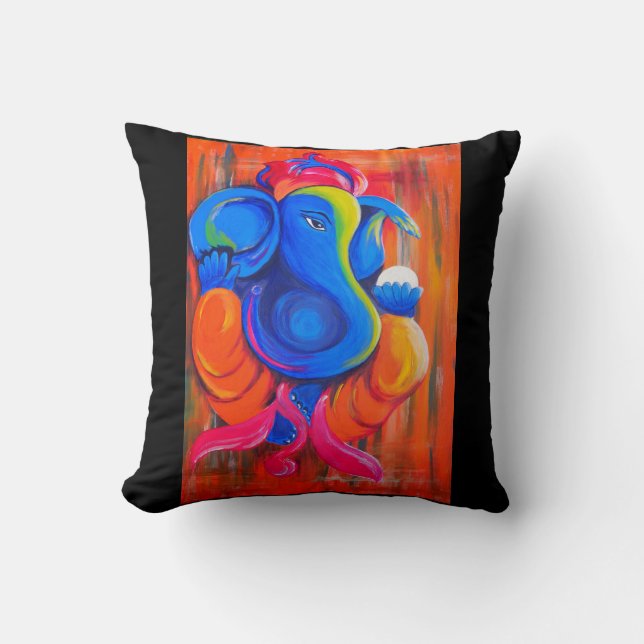 Dekorative Lord Ganesha Indian Mythology Kissen (Vorderseite)