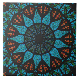 Dekorative Mandala-Keramikfliese Fliese