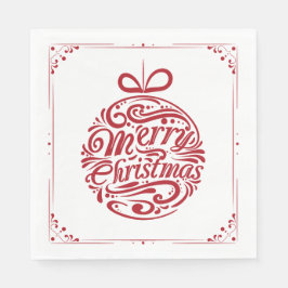Dekorative Merry Weihnachtsschmuck Napkin Serviette