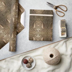 Dekorative Metallic Antique Silver Eleganter Chic Geschenkpapier