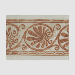 Dekorative Mittelmeerbrown-Grenze Seidenpapier