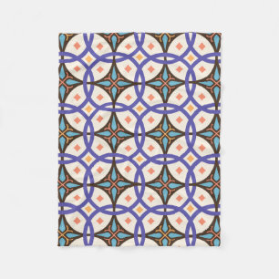 Dekorative Mosaik-Keramik Verziertes Fliesenmuster Fleecedecke