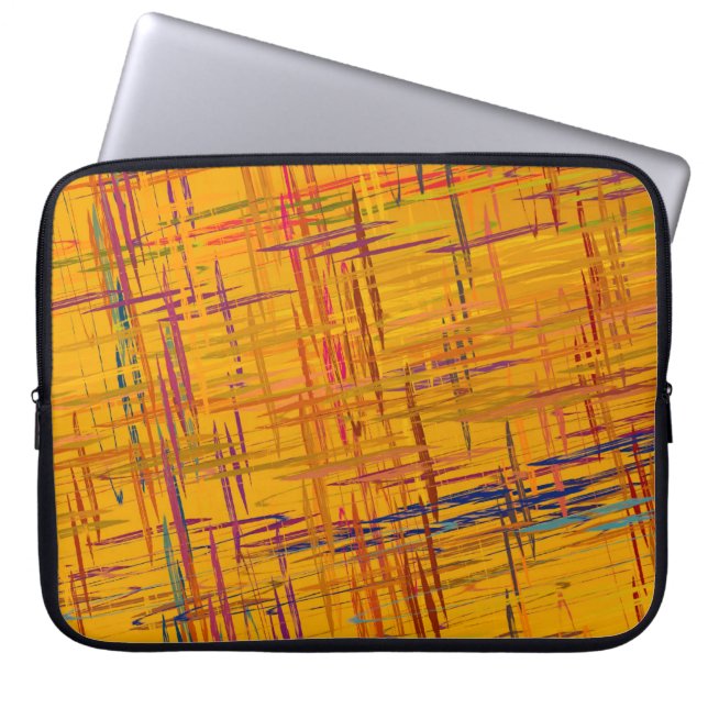 Dekorative Ölmalerei. Dynamik und Kunst. 2d Laptopschutzhülle (Vorderseite)