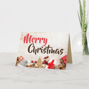 Dekorative Ornamente, Weihnachtsgrüße Karte