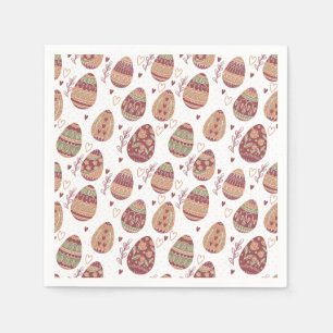 Dekorative Papierserviette des Osterei-Muster- 