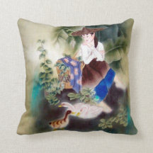 Dekorative Pillow w Oriental Motif - Frauen und Sc