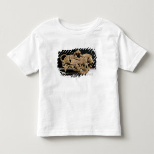 Dekorative Plakette, die einen wilden Eber Kleinkind T-shirt