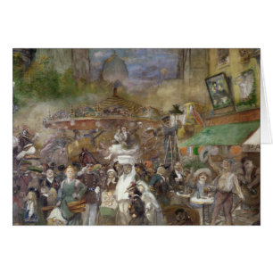 Dekorative Platte, die Paris darstellt