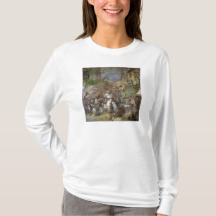 Dekorative Platte, die Paris darstellt T-Shirt