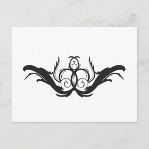 Dekorative Postkarte