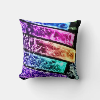 Dekorative Regenbogenschlüssel Fraktal Plush Throw Kissen