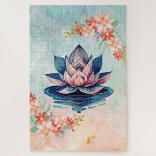 Dekorative Reinheit – Rosa Lotus Serenität