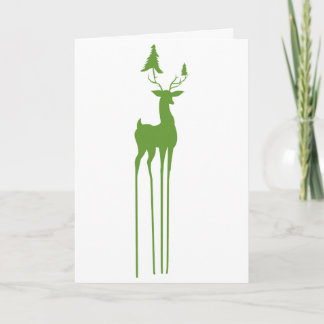 Dekorative Ren-Weihnachtsfeiertags-Karte Feiertagskarte