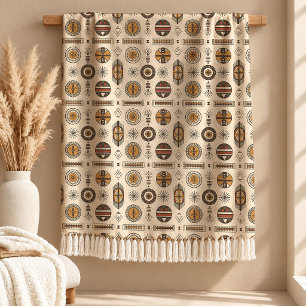 Dekorative Rost-Afrika- Muster-Decke Kunst Fleecedecke