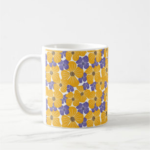 Dekorative schöne abstrakte moderne Stil floral Kaffeetasse