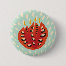 Dekorative schöne abstrakte Tulpe Button