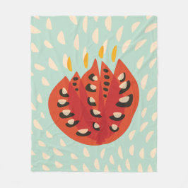 Dekorative schöne abstrakte Tulpe Fleecedecke