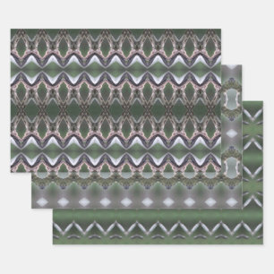 Dekorative Schubladenpapiere oder Geschenkpapier Set