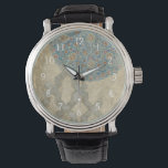 Dekorative Silber Tapestyle-Blumenarrangements Armbanduhr<br><div class="desc">Ein dekorativer silberner Wandteppich zeigt eine kreisförmige Blumenstruktur. Dieser Druck würde Menschen,  die Wandteppiche oder Tapisserien im Liebe haben,  ein wunderbares Geschenk machen!</div>