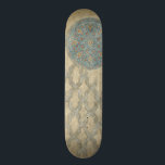 Dekorative Silber Tapestyle-Blumenarrangements Skateboard<br><div class="desc">Ein dekorativer silberner Wandteppich zeigt eine kreisförmige Blumenstruktur. Dieser Druck würde Menschen,  die Wandteppiche oder Tapisserien im Liebe haben,  ein wunderbares Geschenk machen!</div>