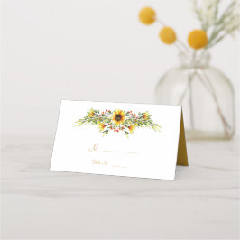 Dekorative Sommerhochzeit-Blume Platzkarte