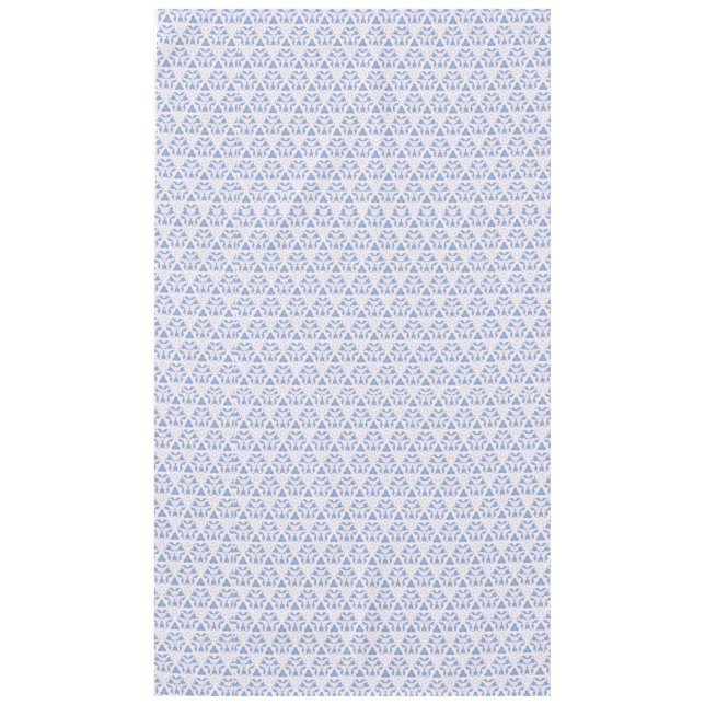 Dekorative Spitzen Dreiecke Blau Weiß Tischdecke (Vorderseite)