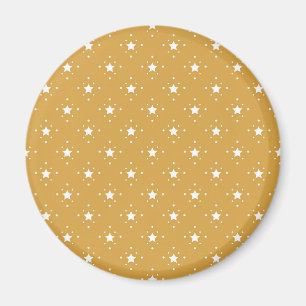 Dekorative Sterne auf goldenem Hintergrund Magnet