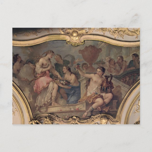 Dekorative Tafel aus dem Ovalsalon Postkarte (Vorderseite)