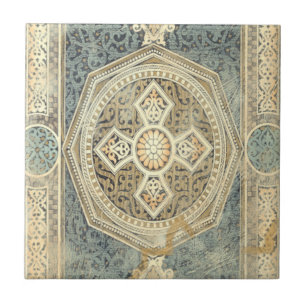 Dekorative Tapisserie mit verziertem geometrischem Fliese