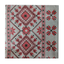 Dekorative Tiles rot und schwarz Fliese