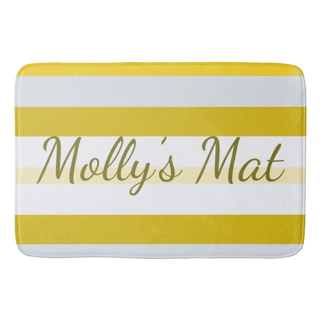 Dekorative Typografikdesigner Badematte (Vorderseite)