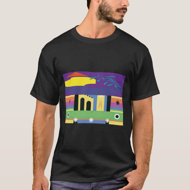 Dekorative und kühne Maximalistisches Design für K T-Shirt (Vorderseite)
