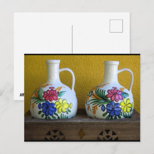 Dekorative Vasen Postkarte