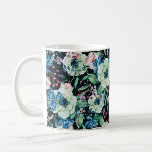 Dekorative Vintage Aquarelltasche Kaffeetasse