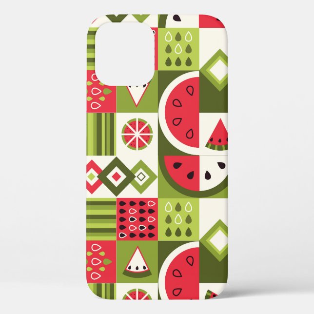 Dekorative Watermelon Elemente Kunst, Dichtung und Case-Mate iPhone Hülle (Rückseite)