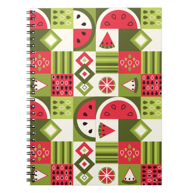 Dekorative Watermelon Elemente Kunst, Dichtung und Notizblock (Vorderseite)
