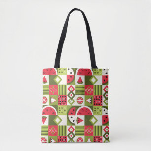 Dekorative Watermelon Elemente Kunst, Dichtung und Tasche